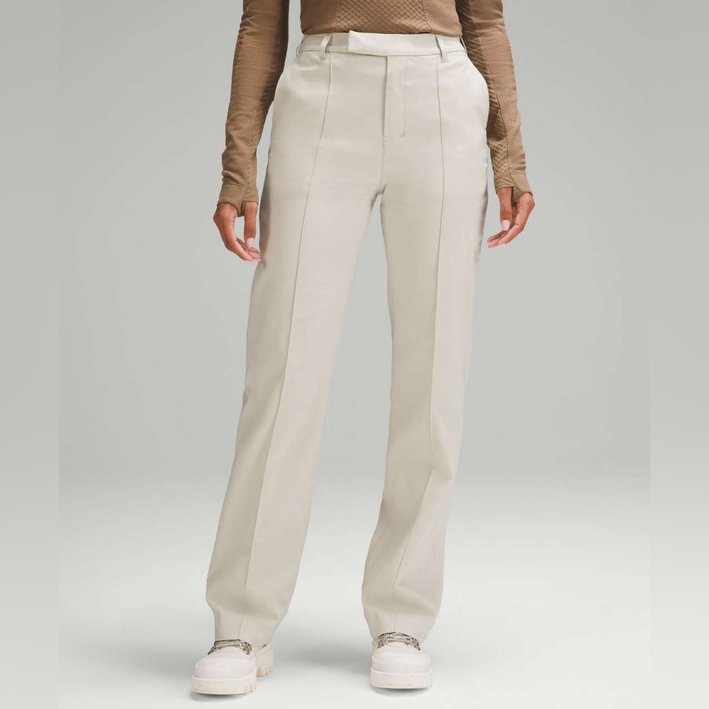 GUC lululemon LAB women’s stretch woven trouser 33” in antique bamboo size 28